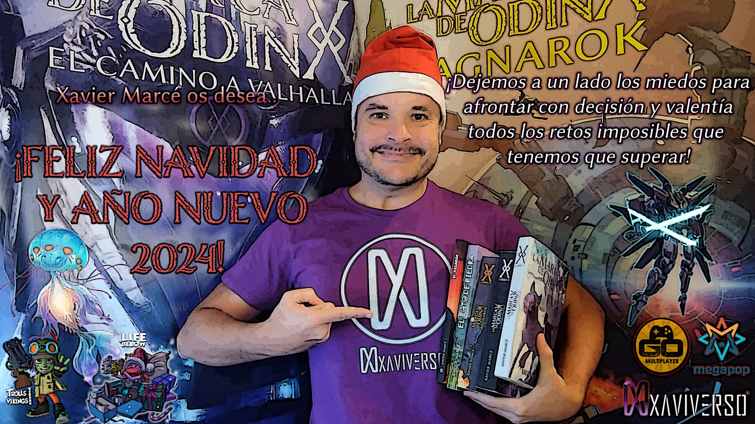 El autor y escritor Xavier Marcé desea a todos los lectores del XaviVerso feliz Navidad y próspero Año Nuevo 2024