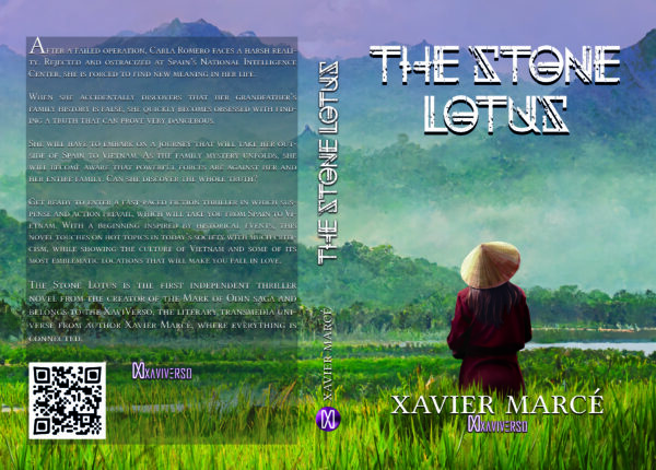 The Stone Lotus thriller book paperback edition cover design