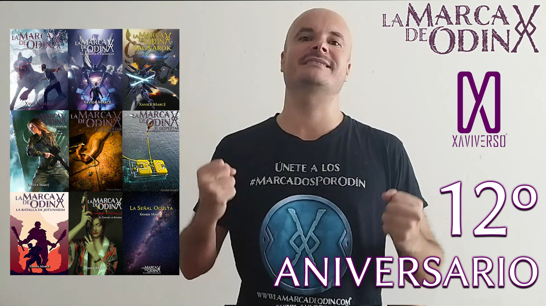 12º aniversario de La marca de Odín y el autor Xavier Marcé