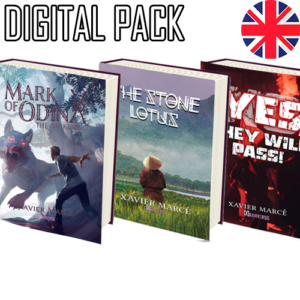 Digital Collector's Pack for Mark of Odin: The Awakening, The Stone Lotus and Yes, They will pass! civil war thriller books by Xavier Marce, that include ebook and audiobook.