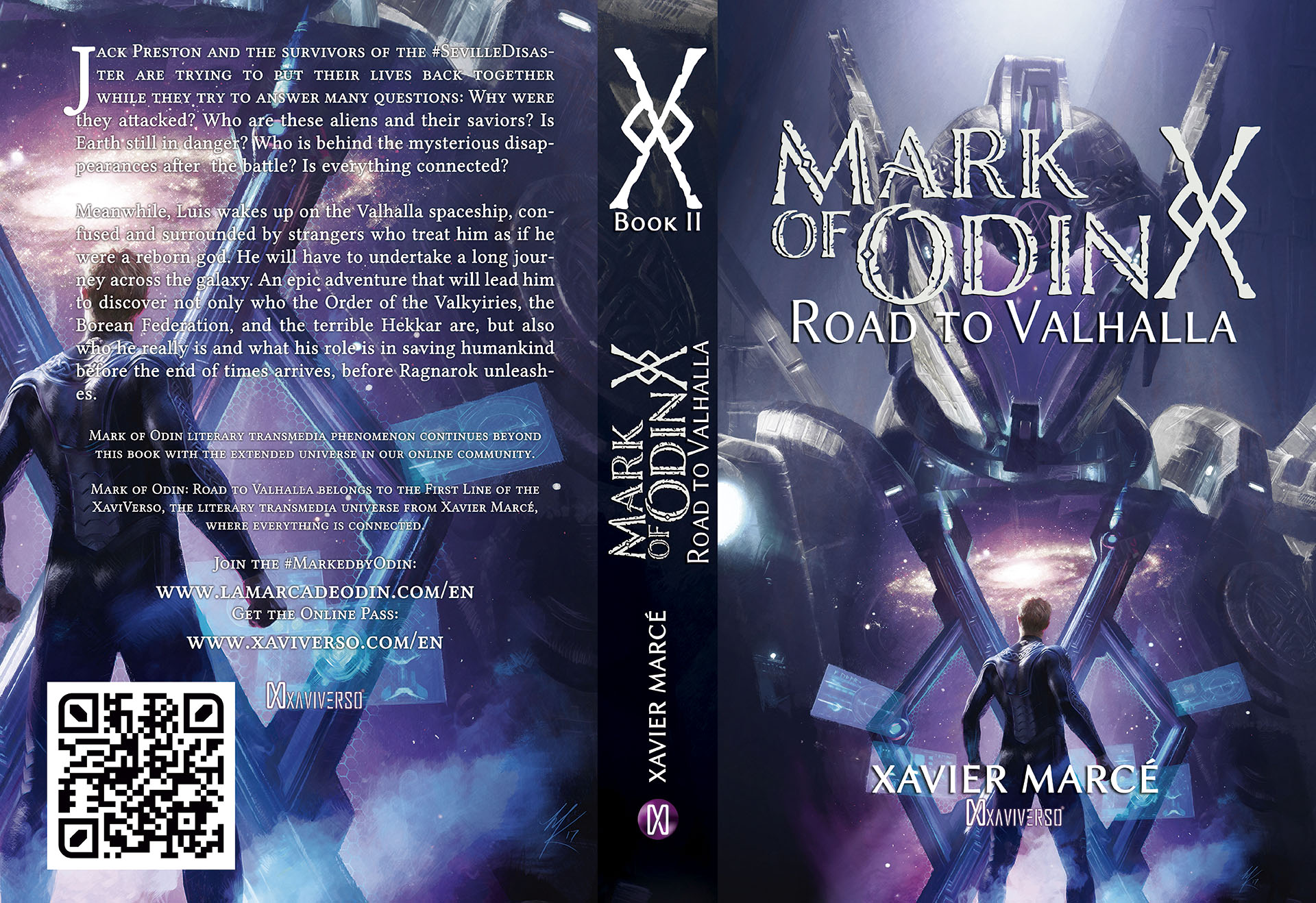 Mark of Odin: Road to Valhalla paperback cover design.