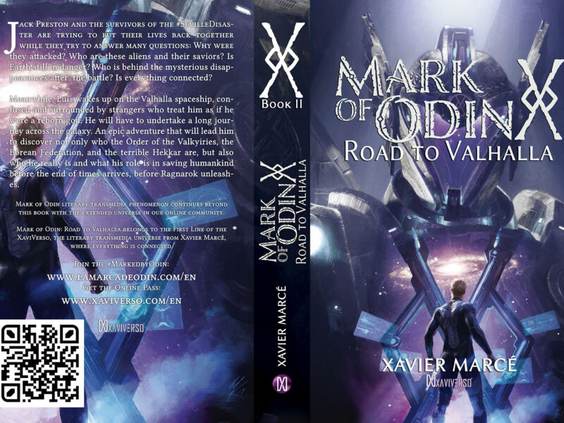 Mark of Odin: Road to Valhalla paperback cover design.