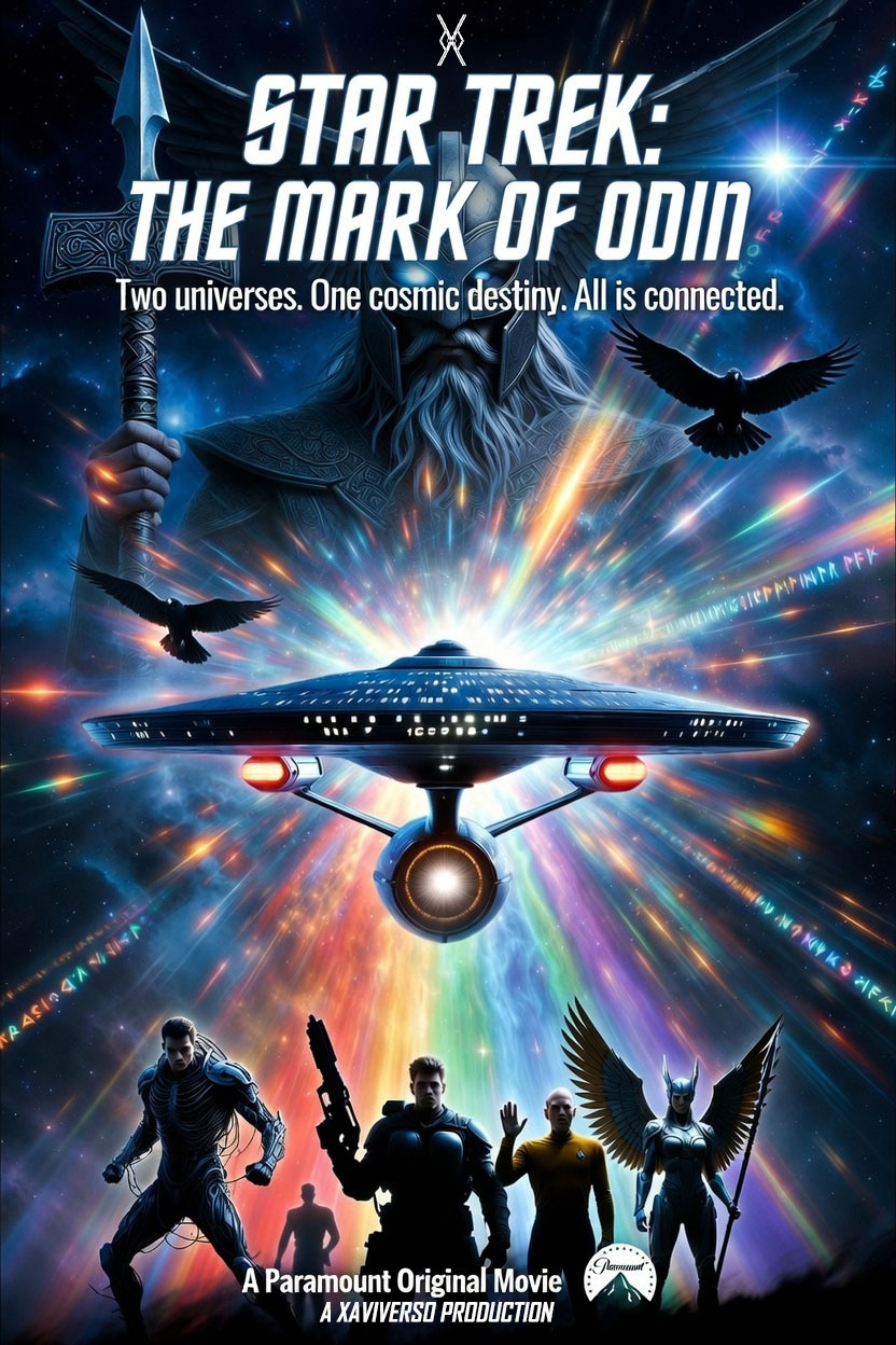 Teaser art for Star Trek: The Mark of Odin movie announcement.