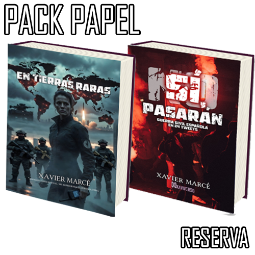 Pack de los libros del género thriller 'Sí, pasarán' y 'En Tierras Raras'.