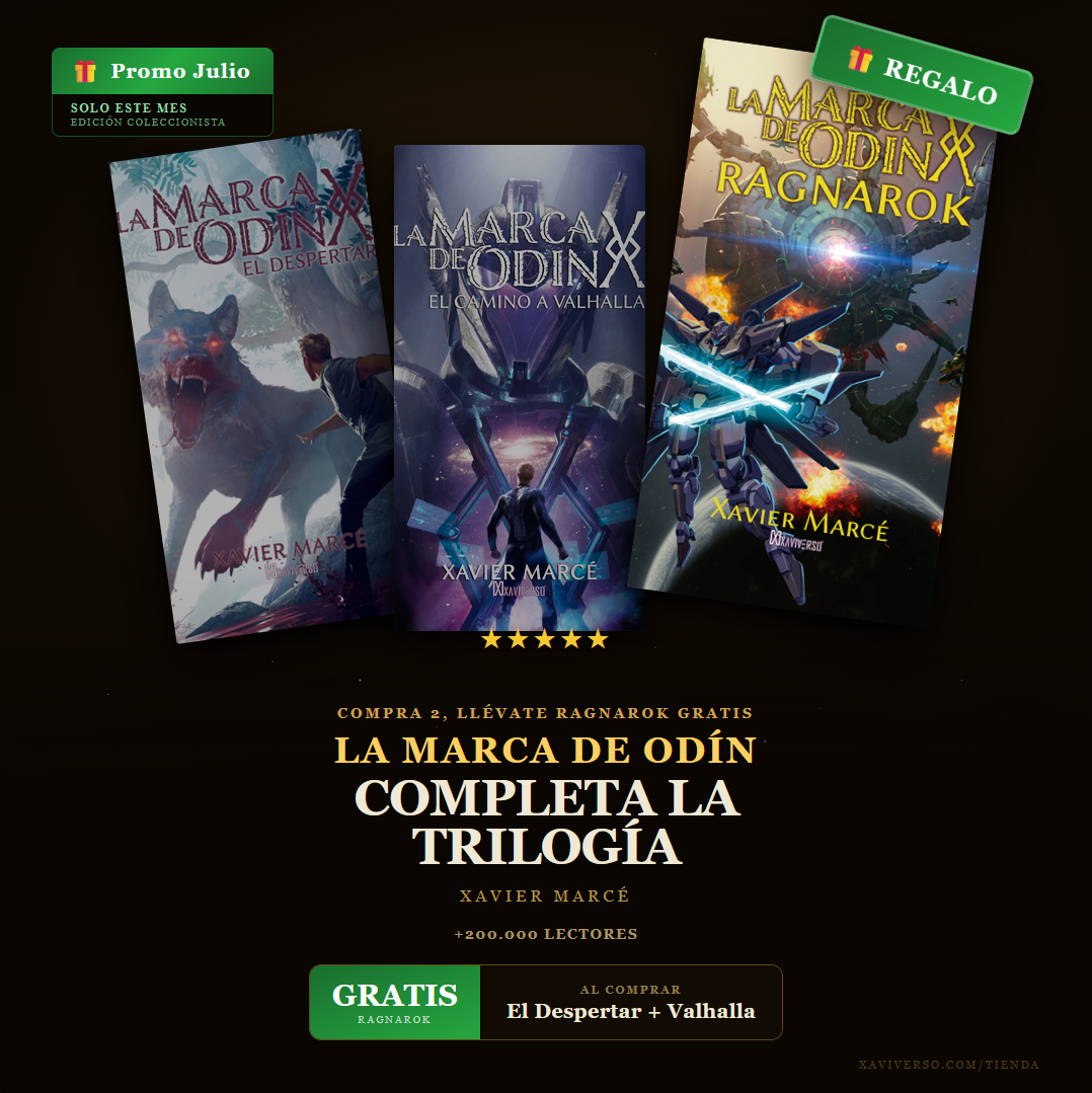Regalo Ragnarok con la trilogia de La marca de Odín hasta el 31 de julio