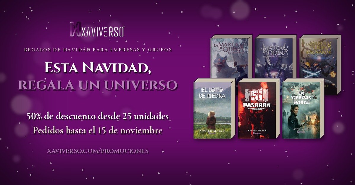 Promociones de Navidad de los libros del XaviVerso para grupos y empresas