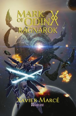 Cover illustration for Mark of Odin: Ragnarok book by author Xavier Marce.